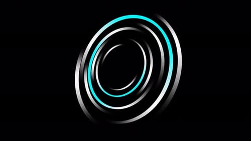 Blue and White Progress Loading Circle Loop Animation