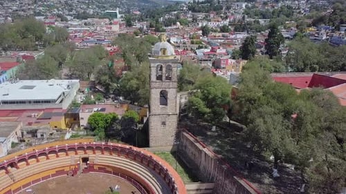 Plaza de toros de Tlaxcala, México — Vista aérea de la Plaza Jorge Aguilar
