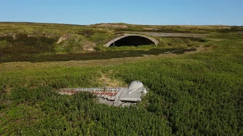 Aerial View of the Remains of the Abandoned Baikovo or Imaizaki Airfield