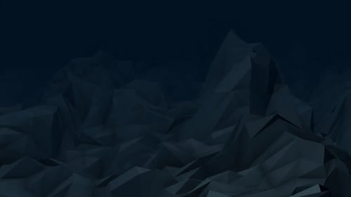 Dark Low Poly Terrain Flyover Background