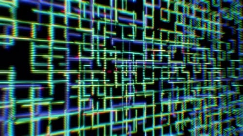 Digital grid animation
