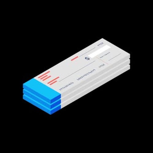 Finance Icons Pack Banking Tax Money Investment. Check Book