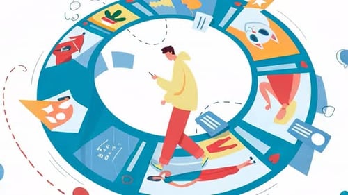 Boy Endless Scrolling - Social Media Addiction - Trapped in Digital Loop - Instagram