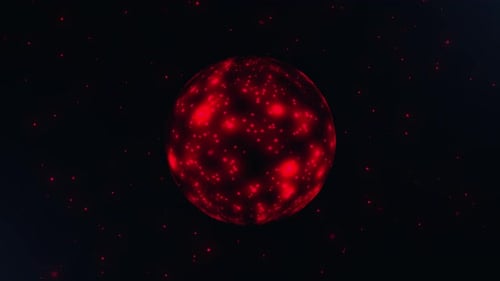 Red Particles Background