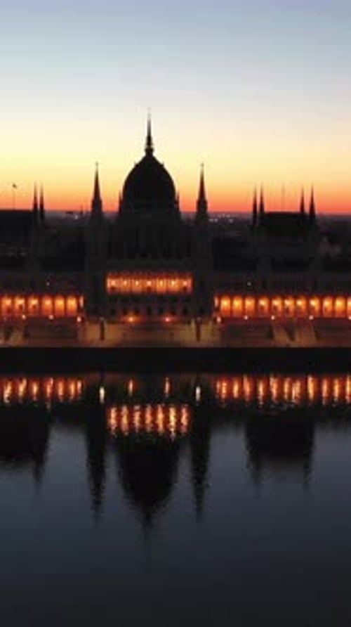 Vertical View Of Budapest Cityscape, Hungary