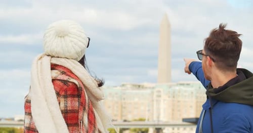 Alexandria, Virginia / Usa - November 18, 2019: Tourists, Couple On Boat Ride, Alexandria Virgini...