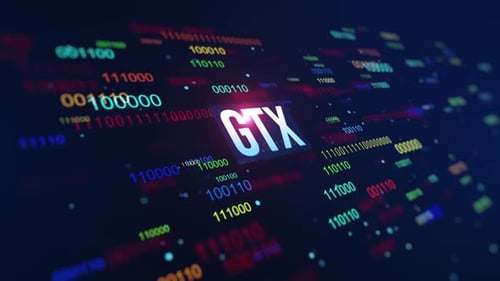 GTX Digital Binary Code Background