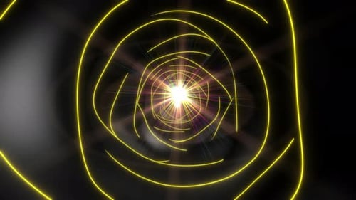 Portal Glow Tunnel Corridor Shine Star Fire Energy Vortex