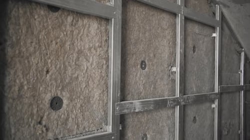 Wall Insulation with Metal Framework