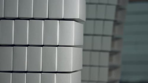 Stack of Plain White Boxes