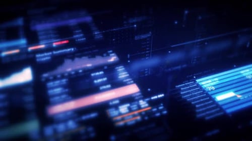 Datenmatrixsimulation mit modernster digitaler Umgebung mit einer dynamischen und immersiven Anzeige von