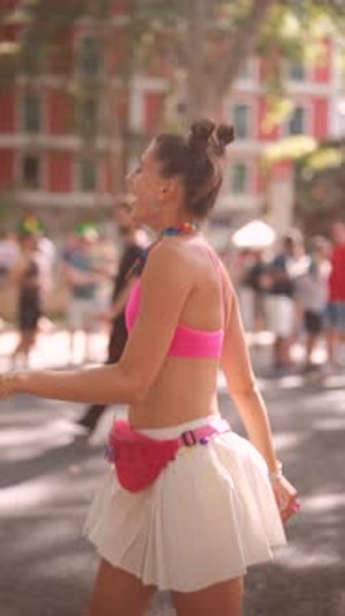 A Vibrant and Joyous Celebration Takes Place During the Exciting Pride Parade Event