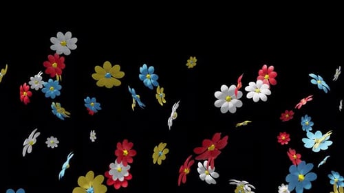 Blumen schweben in HD