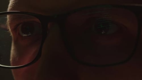 Programmierer Face Closeup