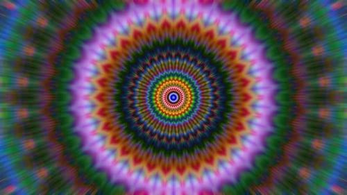 Colorful Abstract Mandala Kaleidoscope Hypnotic Animation Loop