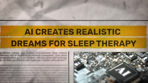 Retro Newspaper Headline Text Reveal