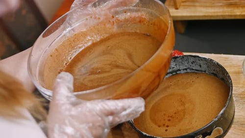 Baking Chocolate Cake at Home