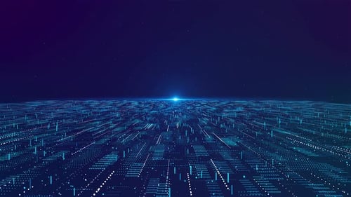 Digital Technology Speed Deep Learning Big Data Background Cyber Nano Information Innovation Future