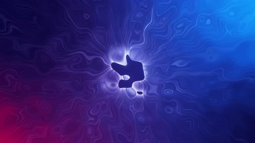 Fond de bruit fractal. Onde liquide abstraite à bruit fractal coloré. Animation 4k.
