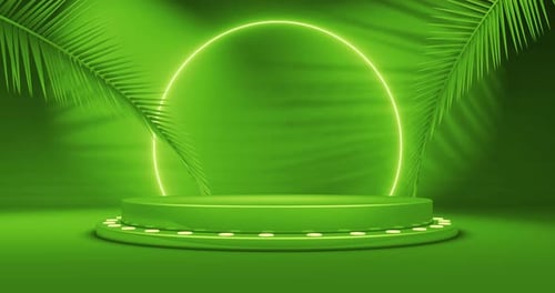 Product Placement mockup background glowing light loop abstract logo placement