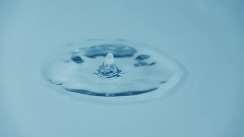 Water Droplet Impact on Liquid Surface