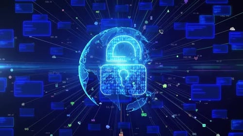 Binary Code with Digital Password Lock for Data Protection