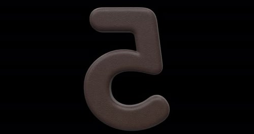 3D-Alphakanal Nummer 5, 360°-Rotation, Seamless Loop