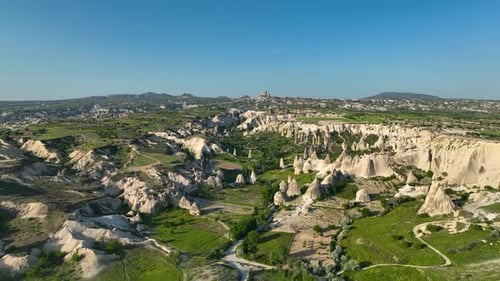 Awesome Aerial View of Goreme 4 K Turkey Cappadocia