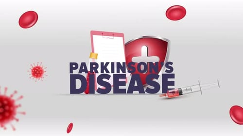 Medical Parkinsons Disease Infographic Icon Background