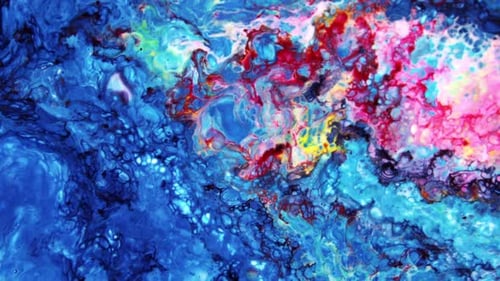 Abstract Galactic Ink Paint Concept Background 808