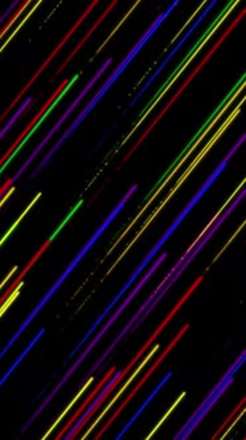 Dynamic Colorful Neon Lines Looping Vertical Background