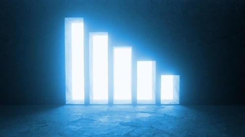 Bright light at the end of the tunnel decreasing in size
