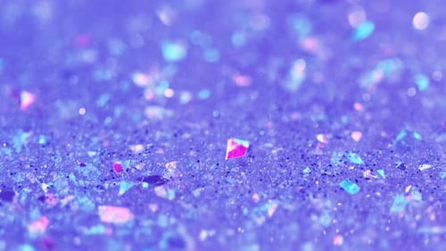 Shimmering Blue Glitter Surface, Abstract Macro