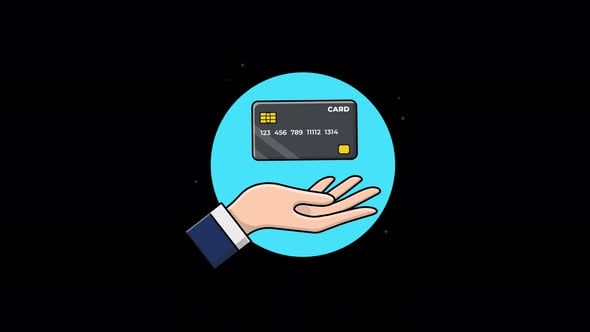 Hand with Premium Bank Card Animation Video - Transparent, Backgrounds ...