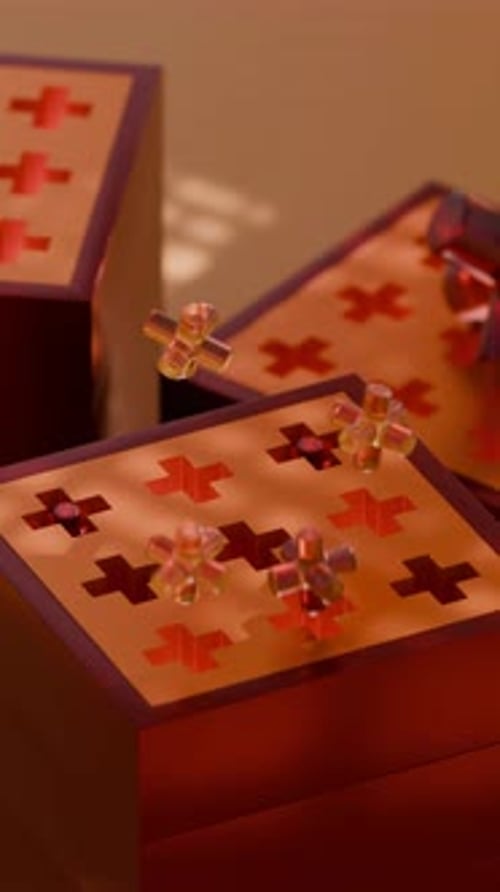 Animação em loop 3D Jumping Cross