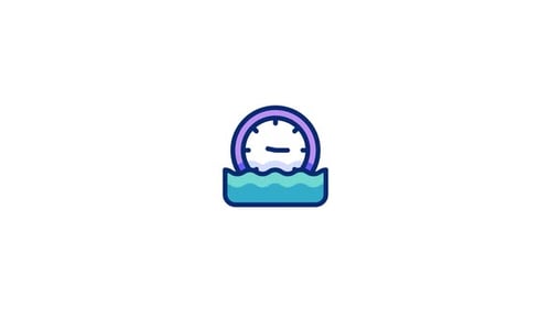 Icono animado de ahogarse
