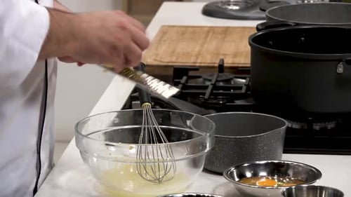 Chef Zesting Lemon for Delicious Recipe