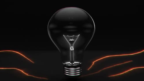Jumping Light Bulbs With energy effect