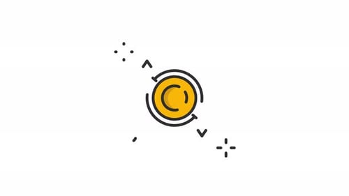 Exchange Money Animated Icon Alpha Channel