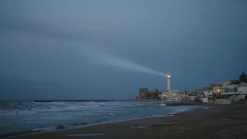 Lighthouse Tower on the Coastline