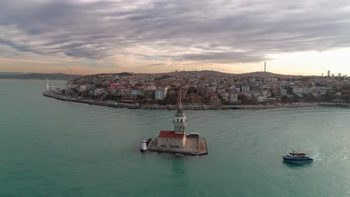 Maiden's Tower In Golden Hour