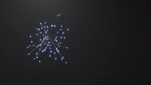 Abstract Digital Network Connections Background Animation