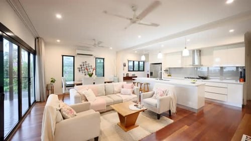 Stylish Open-Plan Home Interior With Contemporary Design