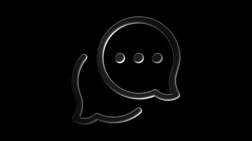 Chat Icon 3d Loop