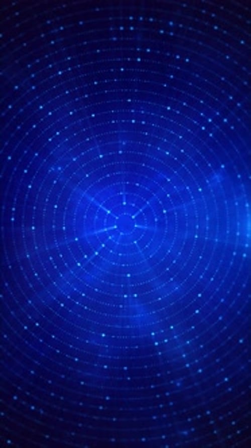 Abstract Cyber Big Data Flow Particles. Big Data Flow Artificial Intelligence Lines Grid Wave Ideal