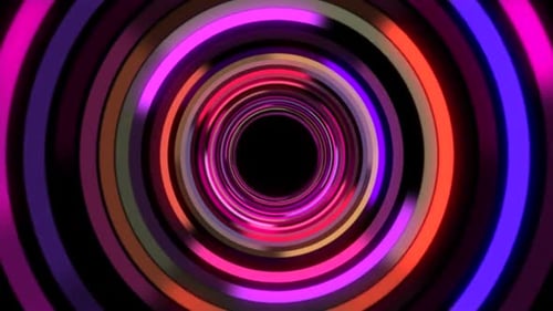 Circle Pink Tunnel Background