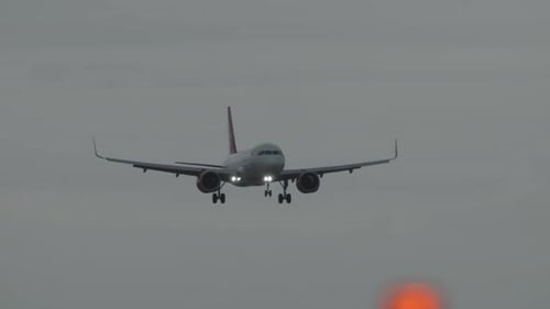 Commercial Passenger Jet on Final Approach