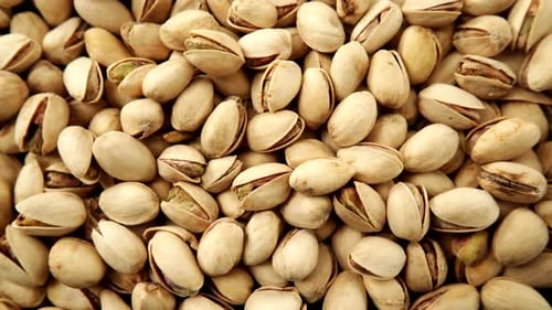 Pile of Pistachios Close Up Food