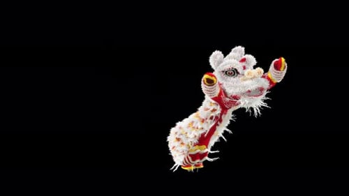 115 Hip Hop Lion Dancing Chinese New Year 4K