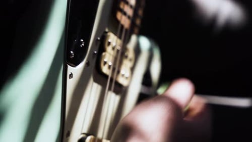 Musician Play Fender Electric Guitar